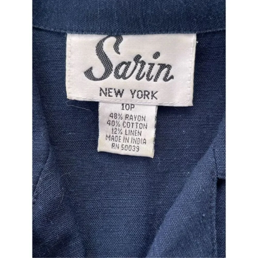 D1 90s Vintage Sarin New York Dress Size‎ 10 2 Piece - Picture 3 of 8
